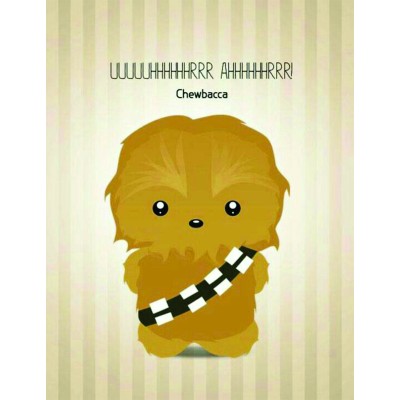 Placa Decorativa   Chewbacca